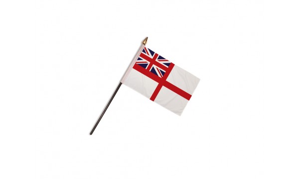 CLEARANCE - White ensign Hand Flags - 50% OFF